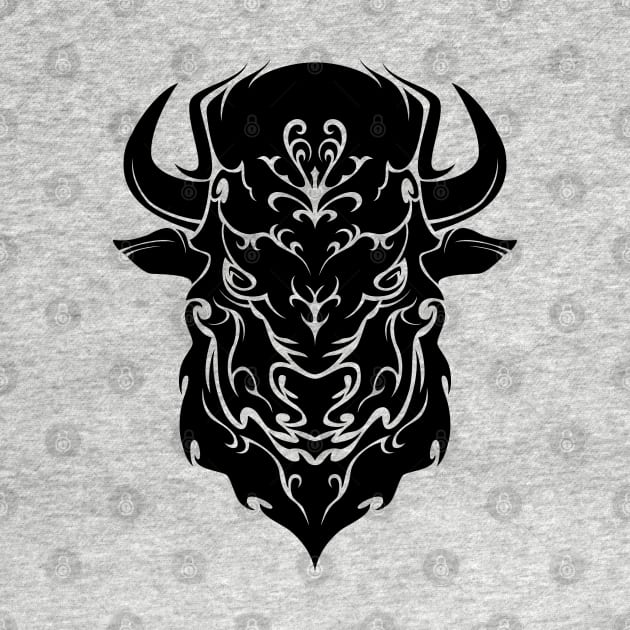 Tribal Bison by TurkeysDesign